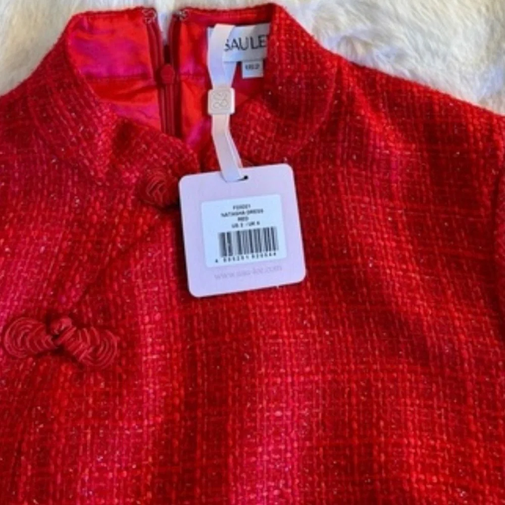 SAU LEE Natasha Dress in Red, brand new without tags, never worn, no flaws. - Picture 2 of 6